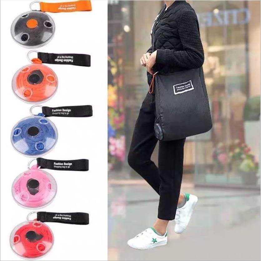 Foldable Eco-Friendly Shopping Bag Disc - Image 3
