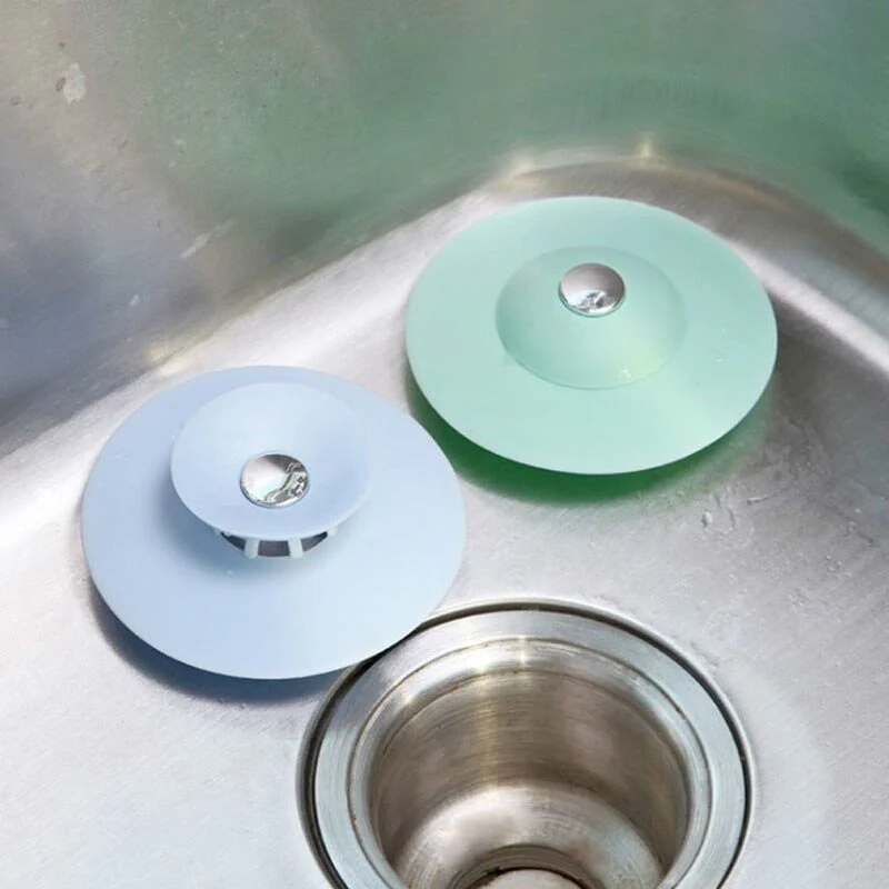 Universal Floor Silicone Push Drain Stopper - Image 4